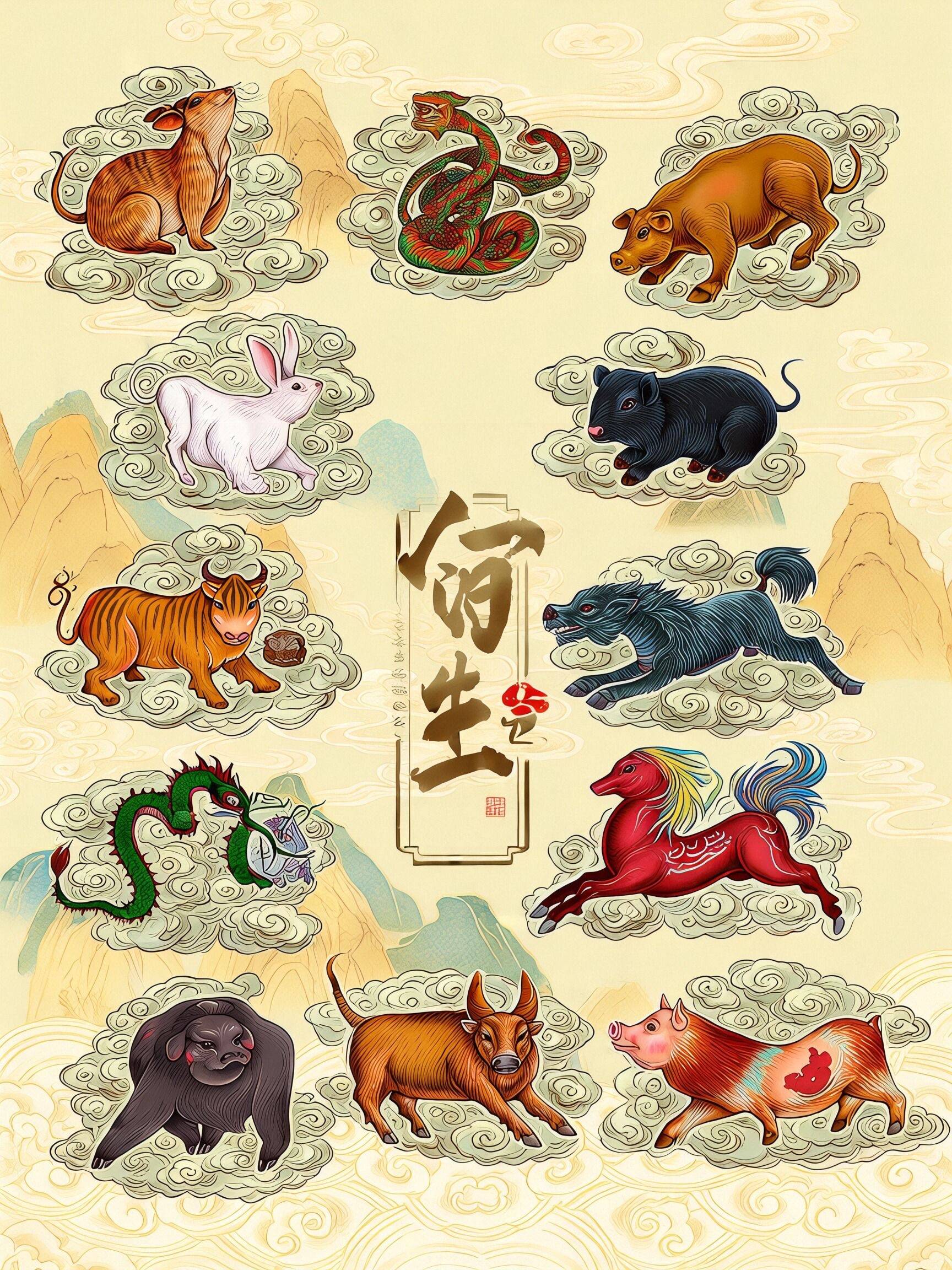 生肖运势五行头像图(生肖五行运势详解)