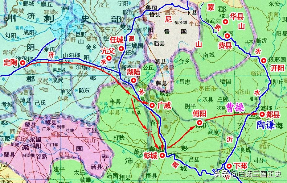 曹操一征徐州,留千古骂名一无所获,便宜袁术再次崛起