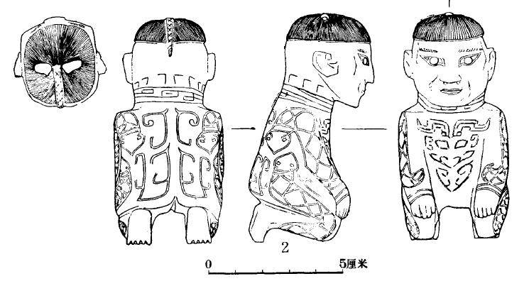殷墟妇好墓跪坐玉人,背后插得啥玩意?网友:我怎么看有点像发条