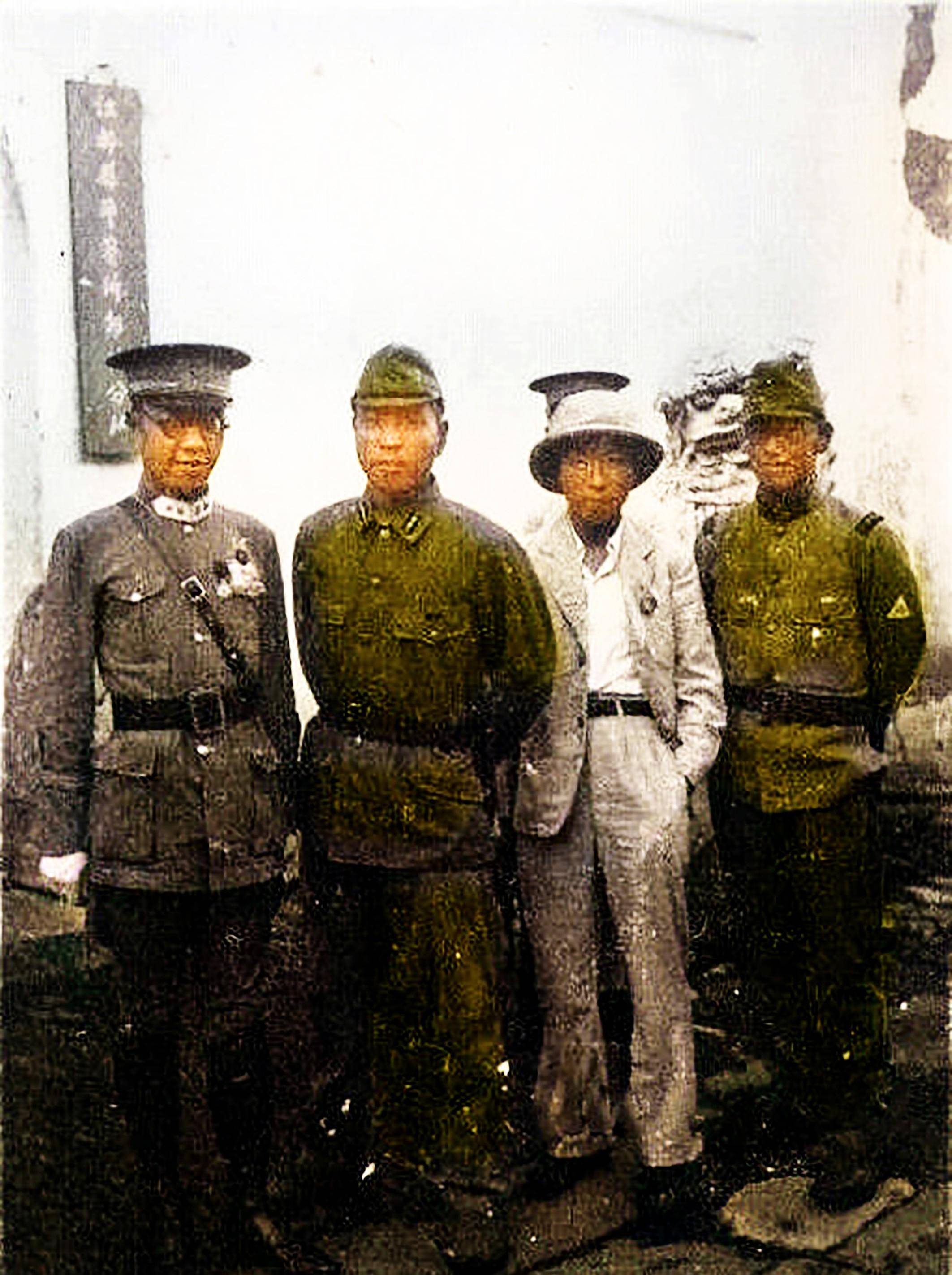 1939年盘踞在江苏扬州的侵华日军和卖国汉奸的真实影像