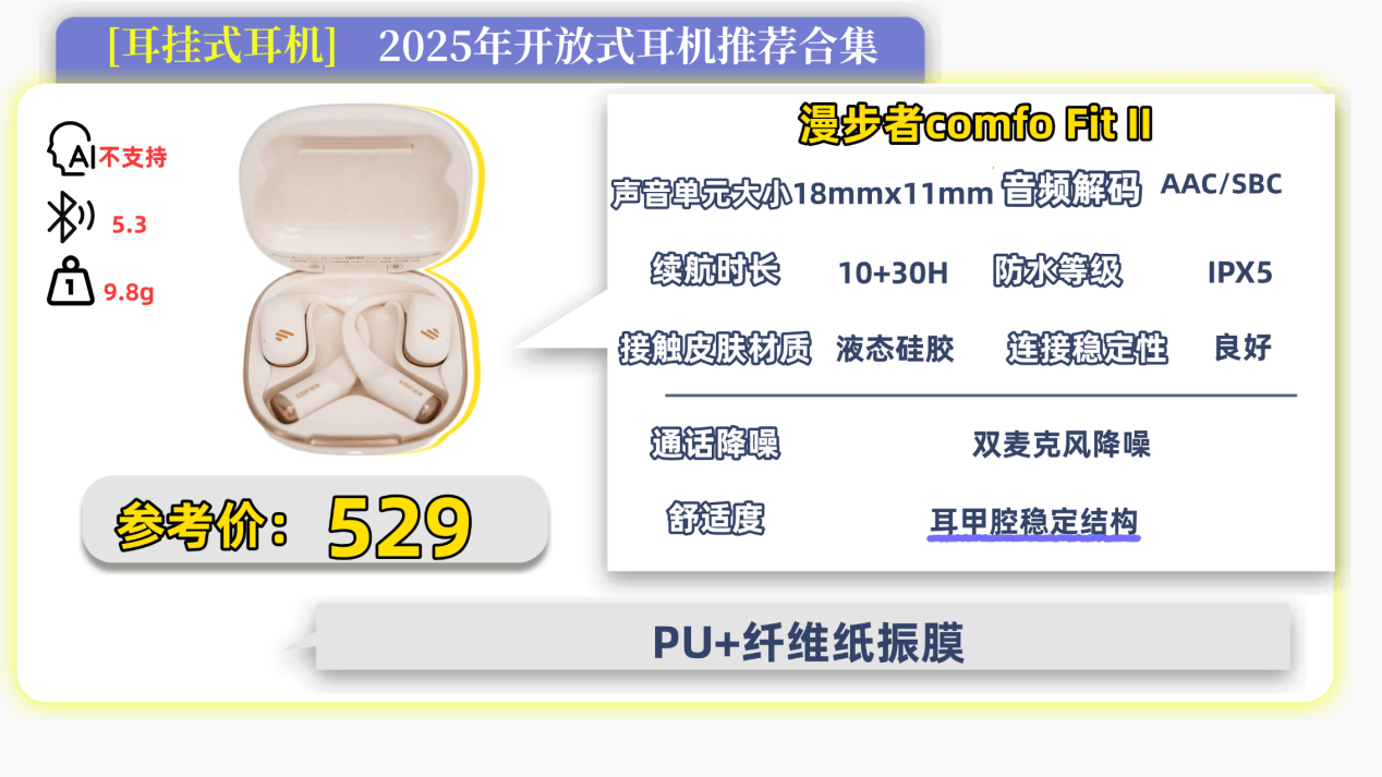 什么是开放式耳机?双十一开放式耳机排行榜10强推荐