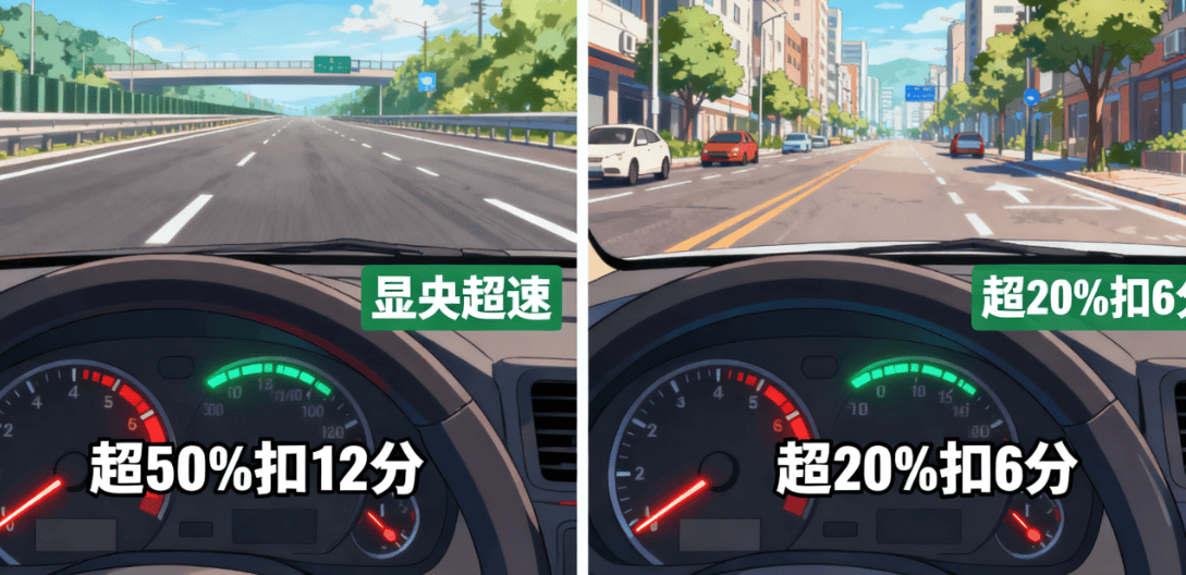 开车超速多少扣12分？2025年高速和城区超速处罚标准不一样_搜狐汽车_搜狐网