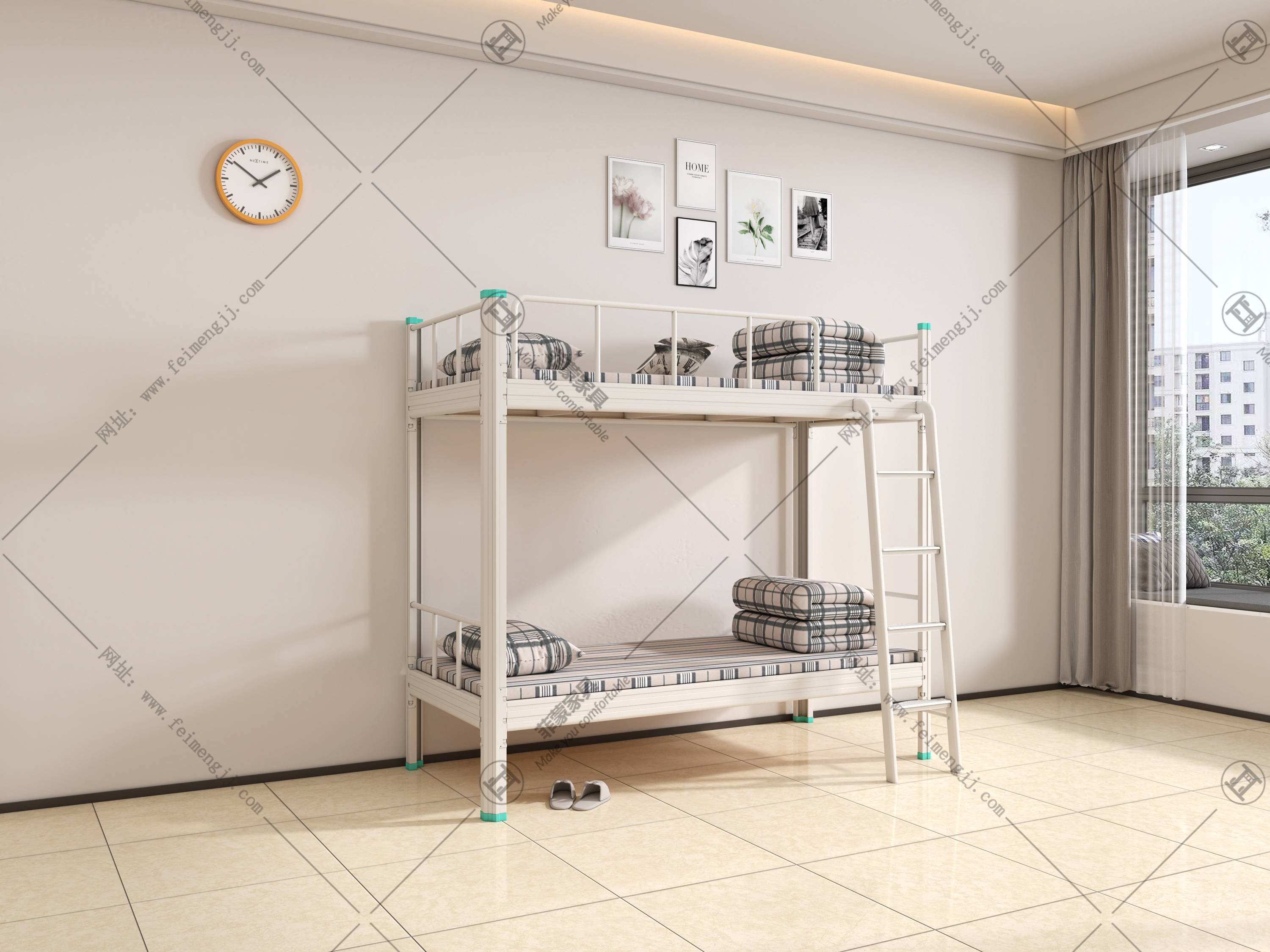 上下铺铁床安装调试服务,学生公寓床定制批发厂家