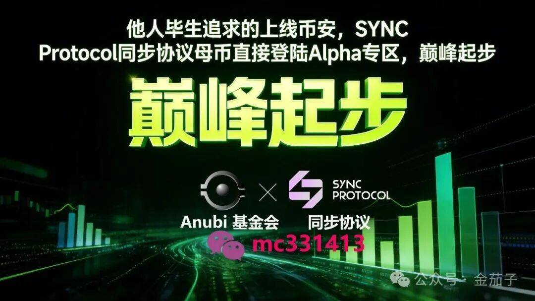 <strong>他人毕生追求的上线币安，Anubi基金会推出 SYNC Protocol 同步协议母币直接</strong>