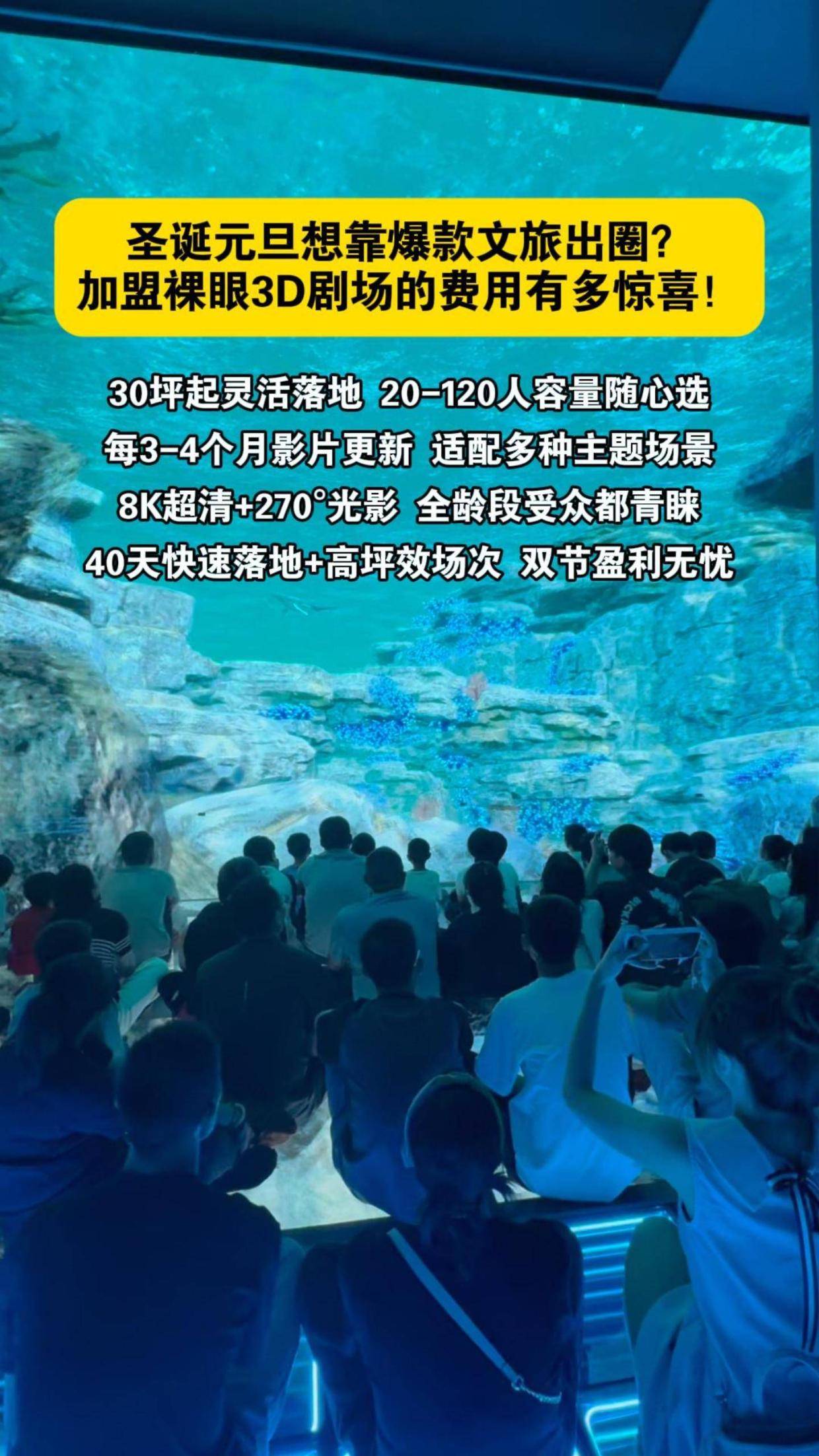 加盟裸眼3D剧场的费用太香了！双节高坪效盈利，全龄段受众通吃
