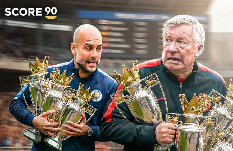 欧洲五大联赛主帅冠军排行：瓜迪奥拉紧随弗格森，穆里尼奥位列第五