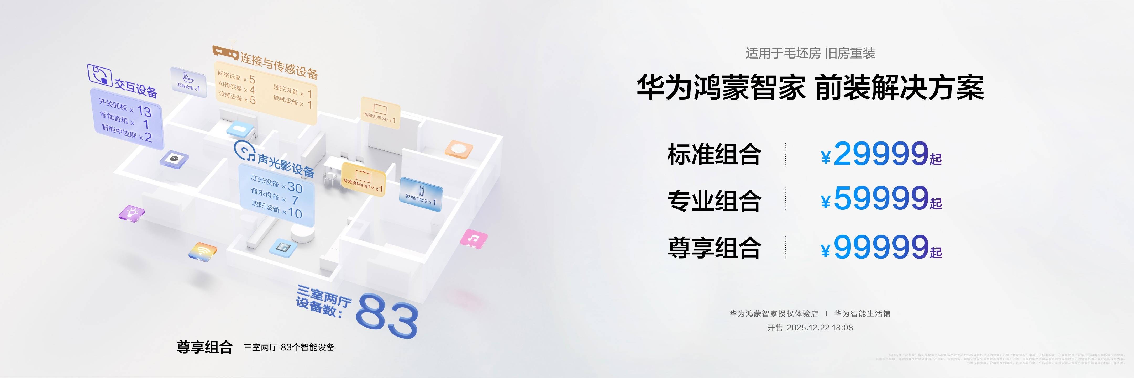 《华为鸿蒙智家全新小艺管家重磅升级，智装套餐9999元起，焕新智美新生活》