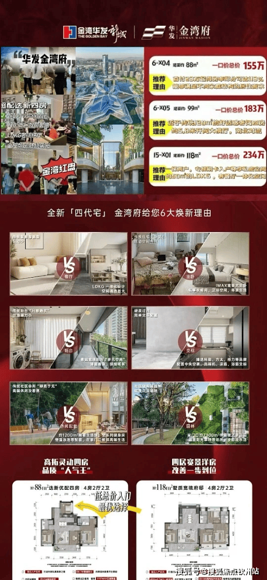 【官方】发布:华发金湾府(官方售楼处)首页网站/华发金湾府/最新房价/户型图/得房率/学区/周边配套/年终特惠_四房_洋房_高层