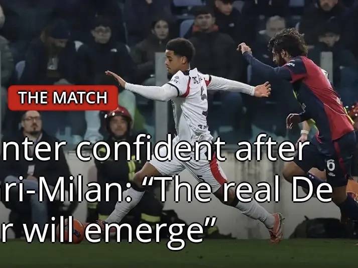 意甲：德温特谈AC米兰1-0战胜卡利亚里时表示，我会一如既往的努力