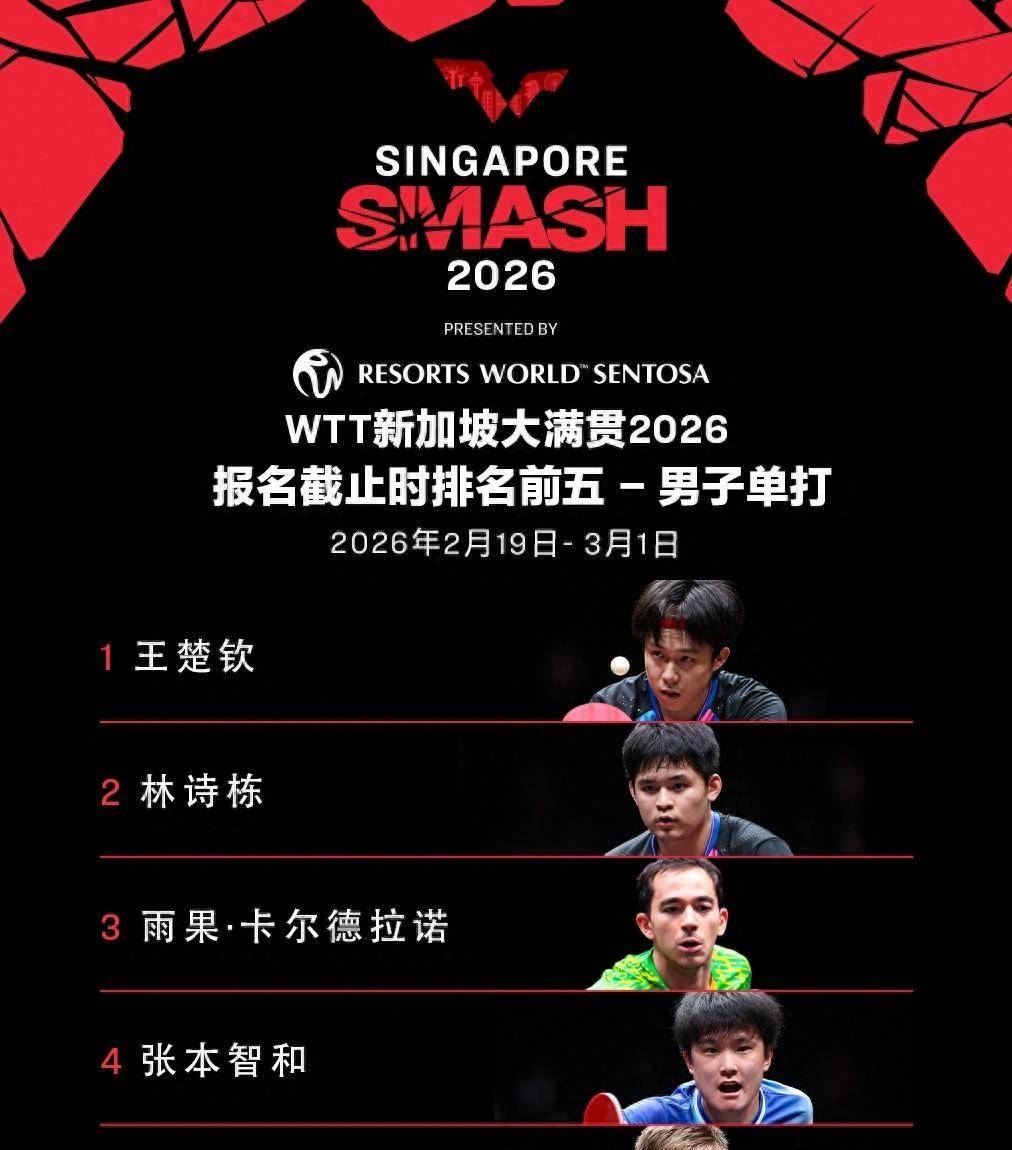 王孙回归！WTT新加坡大满贯名单公开_搜狐网