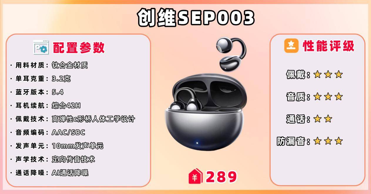 平价开放式耳机有哪些？高性价比开放式耳机排行榜10强