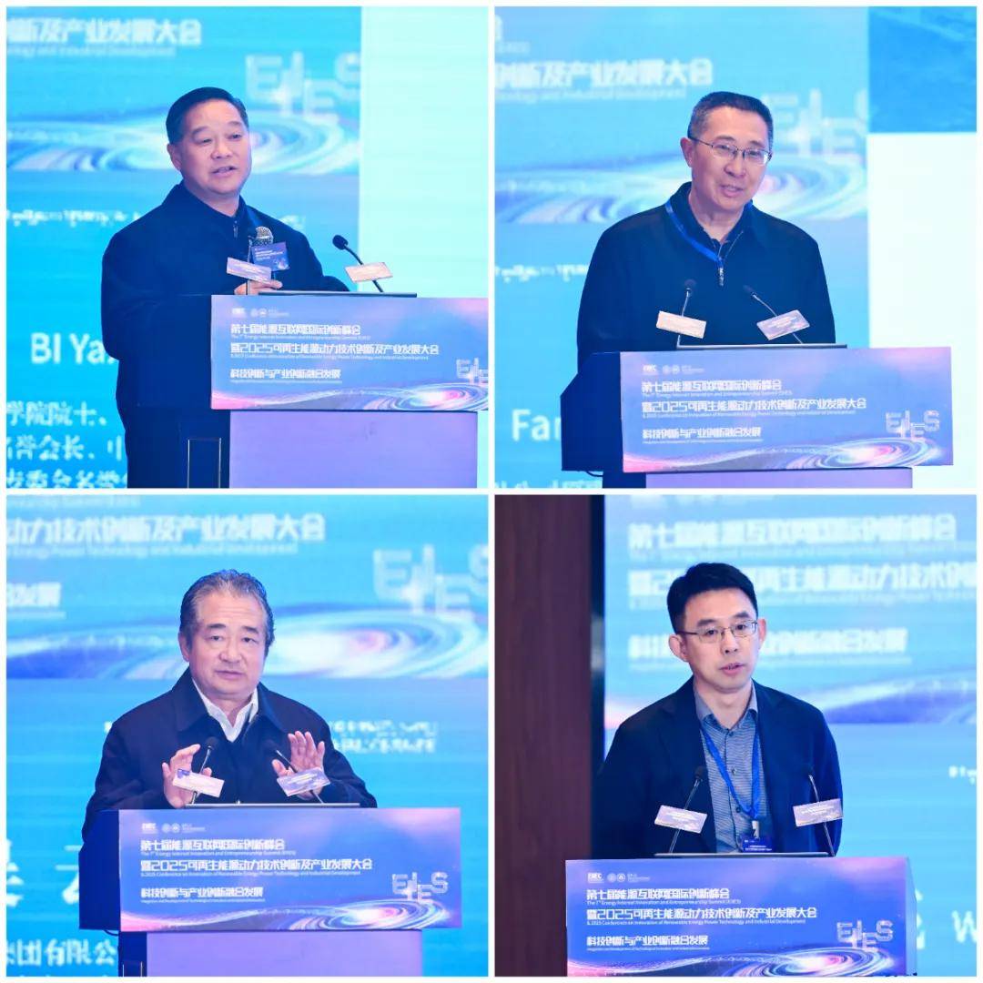 主旨报告分享(从左至右,从上至下依次为毕亚雄,樊启祥,吴云,王雄飞)