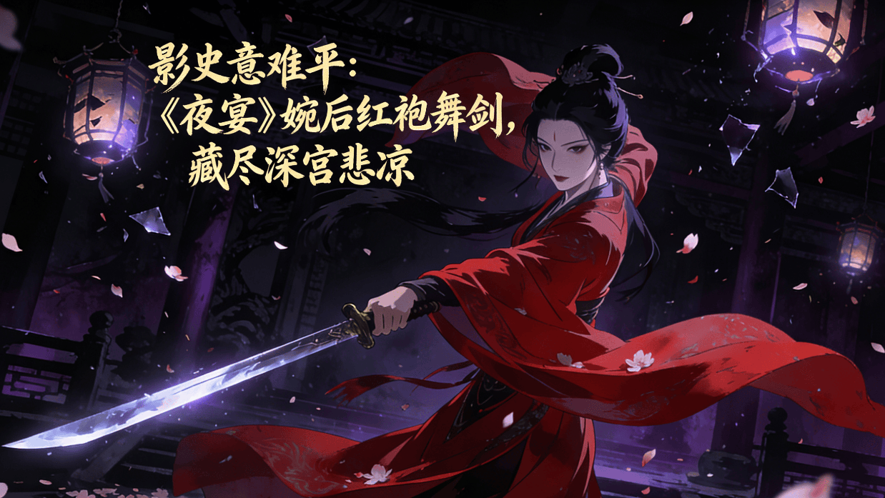 影史意难平:《夜宴》婉后红袍舞剑,藏尽深宫悲凉