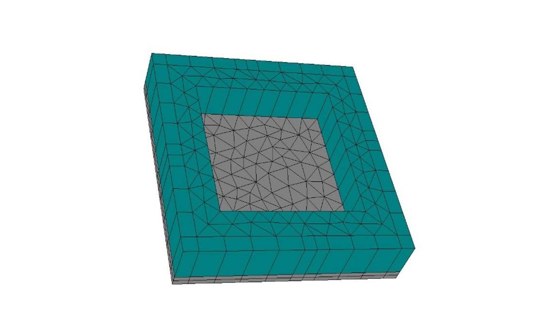 JCMsuite应用：电磁场与独立的接触孔的相互作用的图1