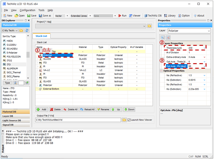 [TechwizD和TX液晶显示软件] TechWiz LCD 1D应用：单畴VA显示模式的图3