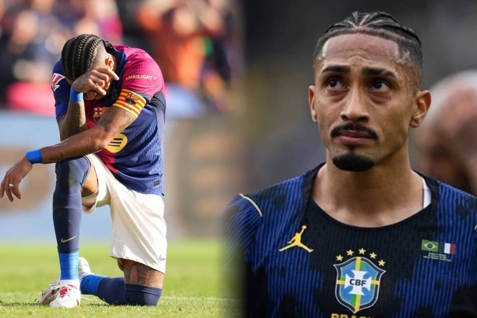 巴萨遭重创！拉菲尼亚伤缺至少5周，双线争冠前景蒙阴！