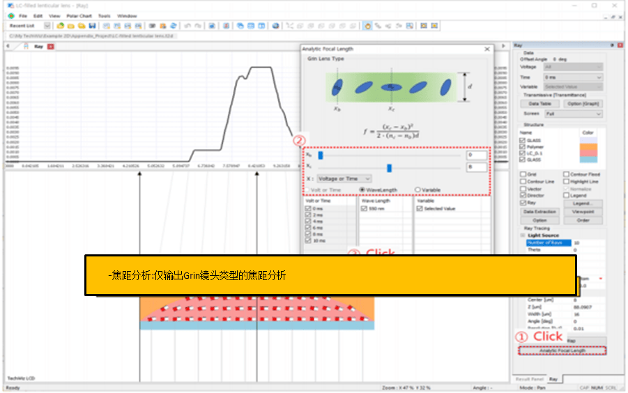 [TechwizD和TX液晶显示软件] Techwiz LCD 2D应用：二维LC透镜建模分析的图5