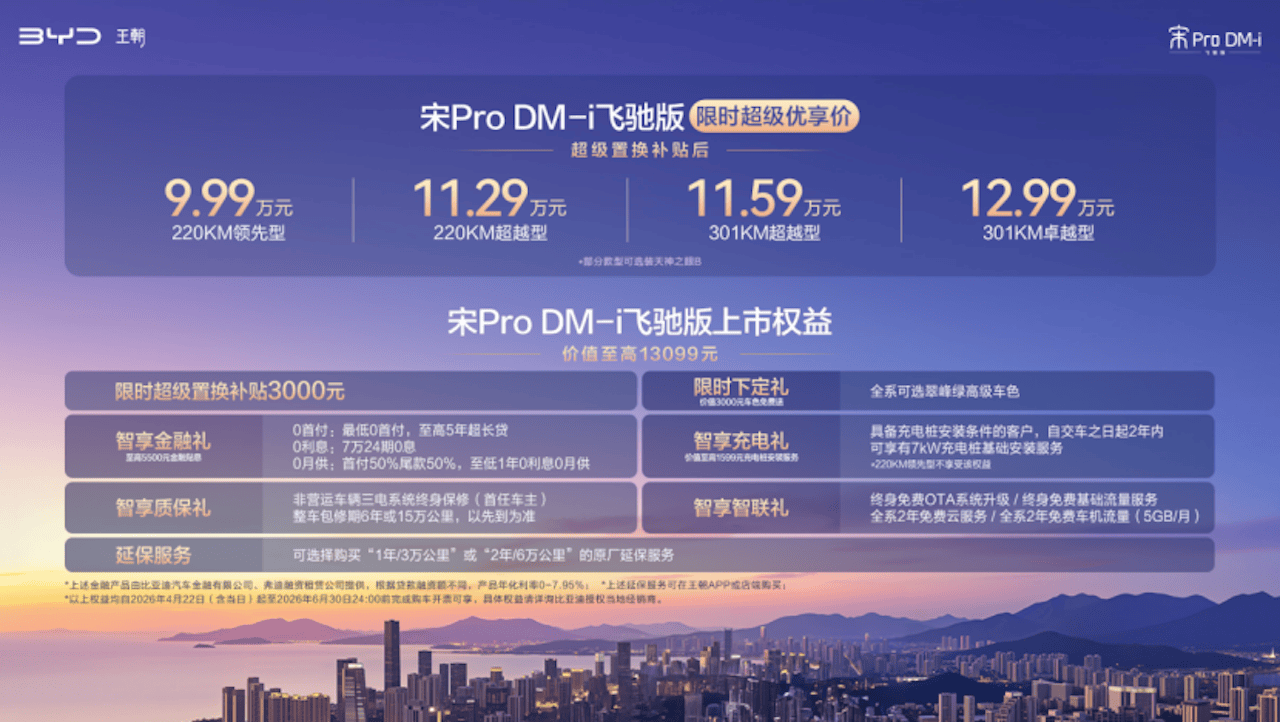 宋Pro DM-i飞驰版引领220km插混SUV进入9万级，限时9.99万起！293.png
