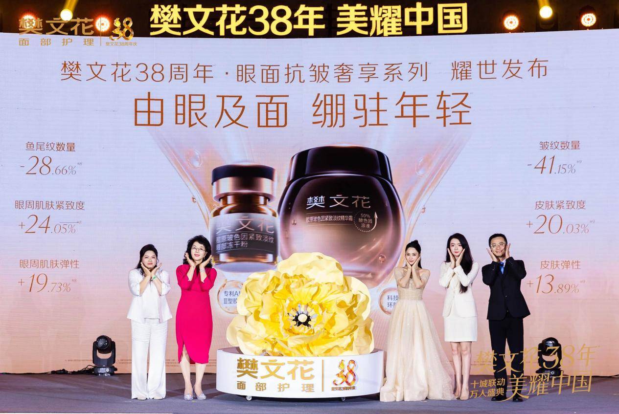 樊文花38周年·眼面抗皱奢享系列重磅发布，阿娇助阵开启眼面抗皱新篇章(图1)