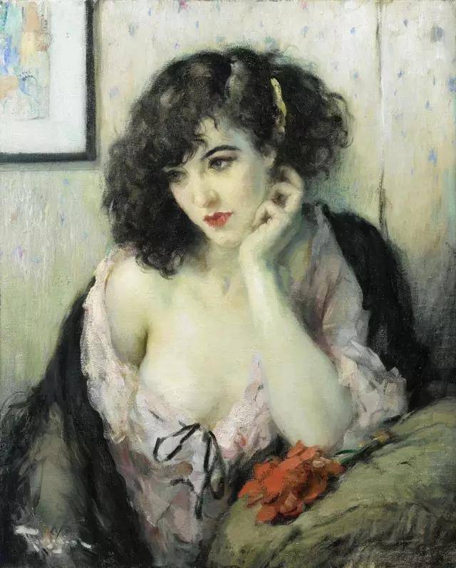 看！比利时画家图森特如何用油画定义女性优雅