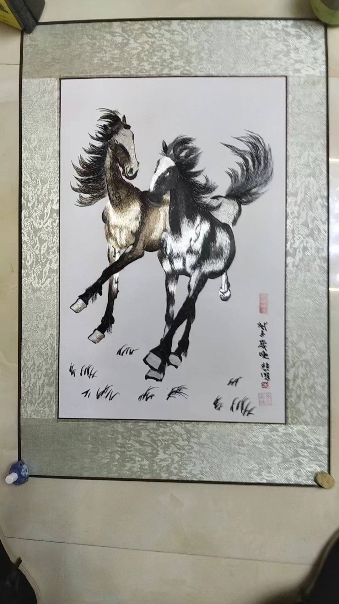 苏绣《悲鸿骏马图》藏品鉴赏全解