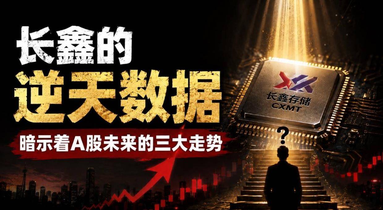 长鑫的逆天数据，暗示着A股未来的三大走势