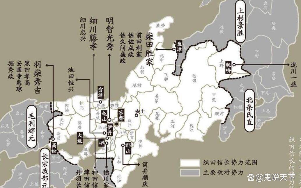 本能寺之变发生时，与织田信长为敌的战国大名都在干什么？_织田家_势力_毛利家