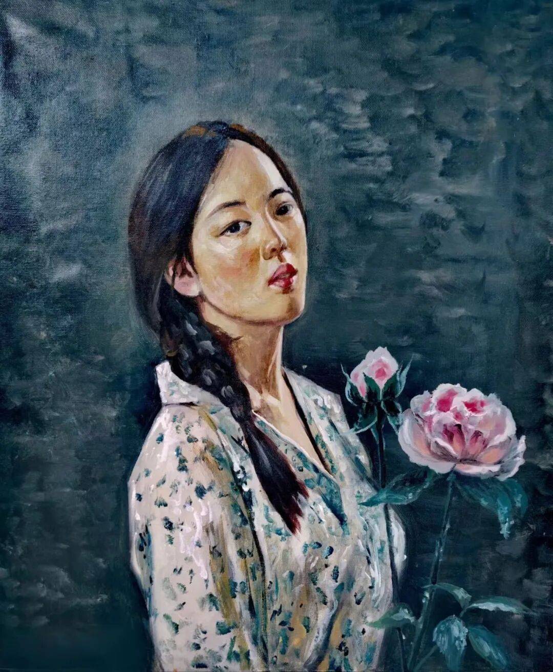 恼人的秋风 | 诗配画（ 一组小城女性写生） 李法潮