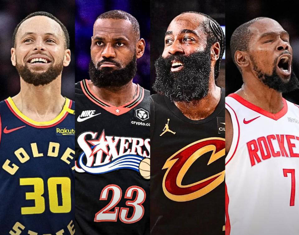 新赛季NBA最老球员盘点:詹姆斯续霸榜,杜兰特与哈登首次入围