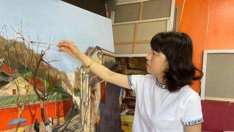 红门系列：孙莉莉油画里的北京胡同记忆，诉说静谧岁月里的变迁故事