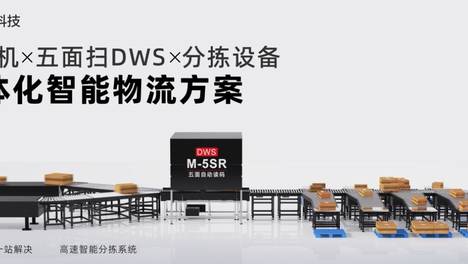 墨家伸缩机+五面扫DWS+分拣设备全自动化物流方案