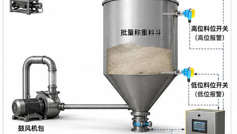 电池氧化铅粉料仓频繁误报、冒粉、停机？料位开关与雷达料位计助力危险粉体安全输送