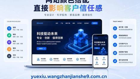 网站颜色搭配直接影响客户信任感
