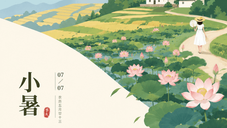 倏忽小暑至，清风启盛夏。