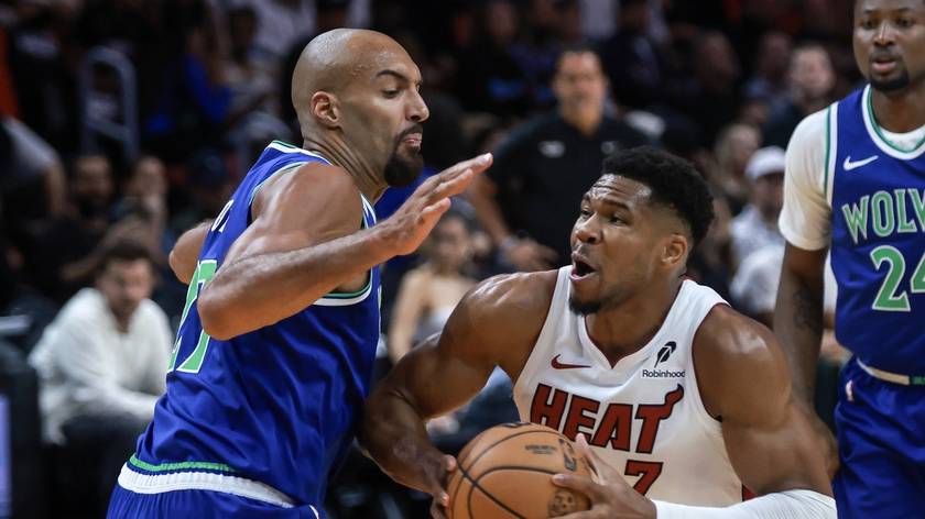 NBA-热火VS森林狼 字母哥内线强打