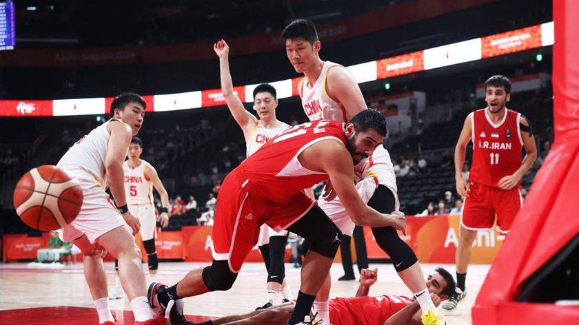 亚运-中国男篮负伊朗无缘领奖台 篮下强硬防守