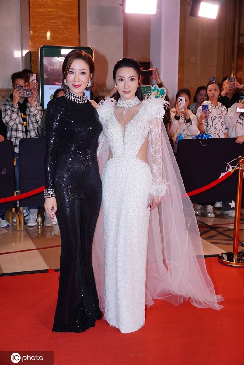 杨怡亮相2024 TVB万千星辉颁奖典礼红毯