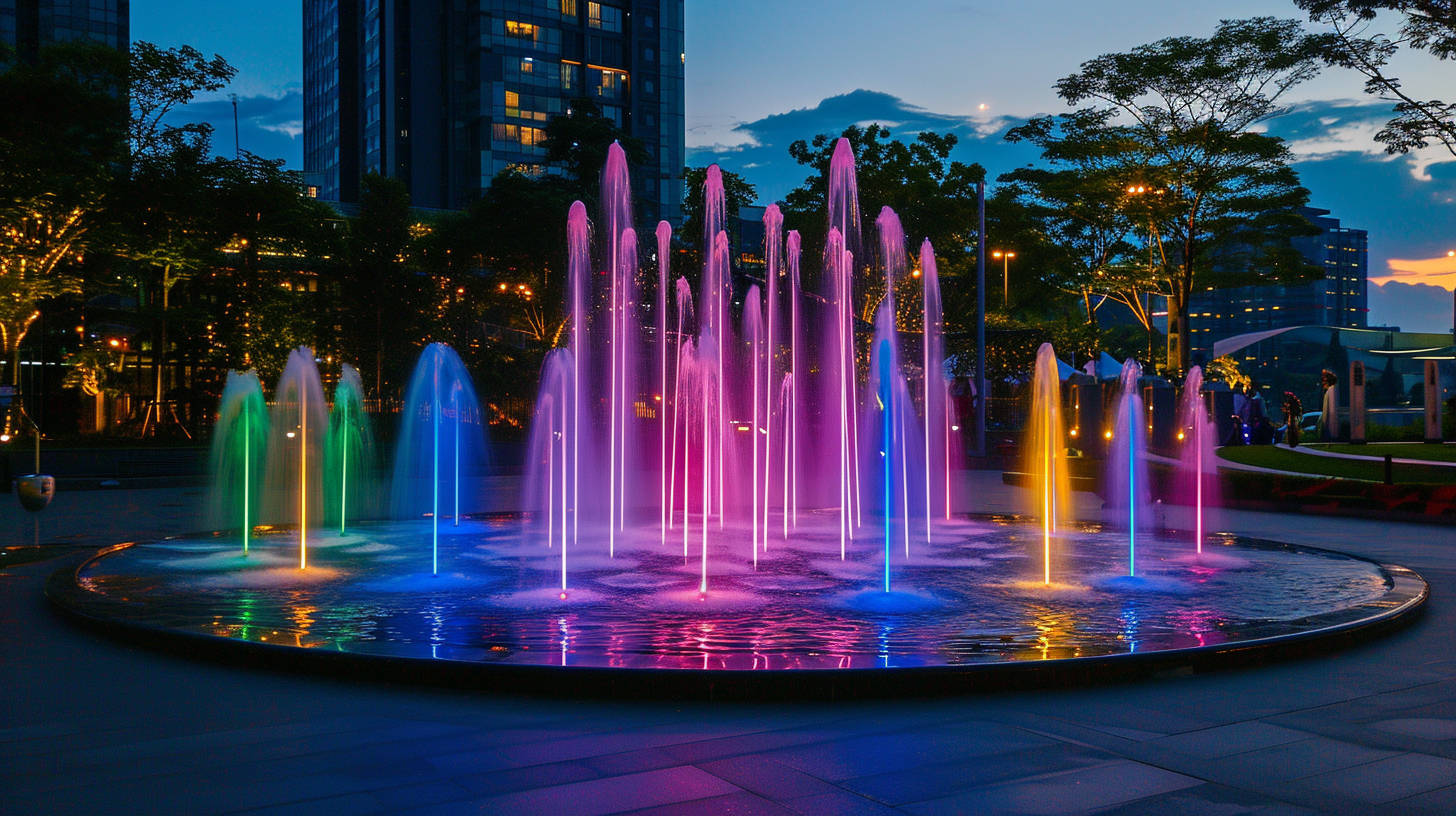 重庆音乐喷泉厂家-小篮天环境重庆小篮天环境作为专业的音乐喷泉制造