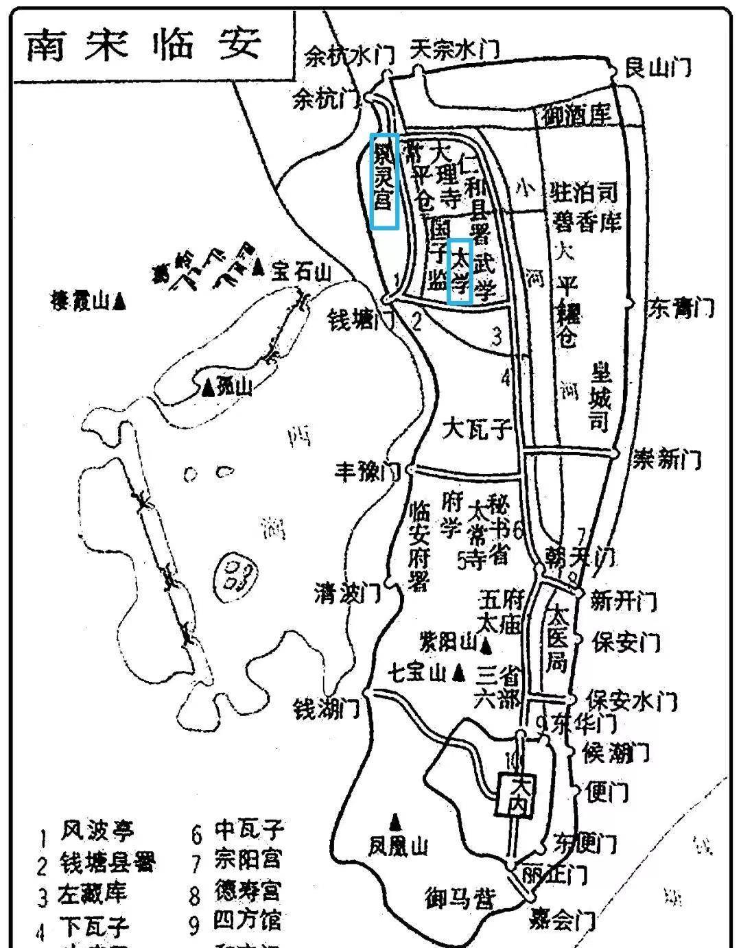 从地图上看,礼部贡院和景灵宫确实相去不远,故云贡院路,原庙所出也