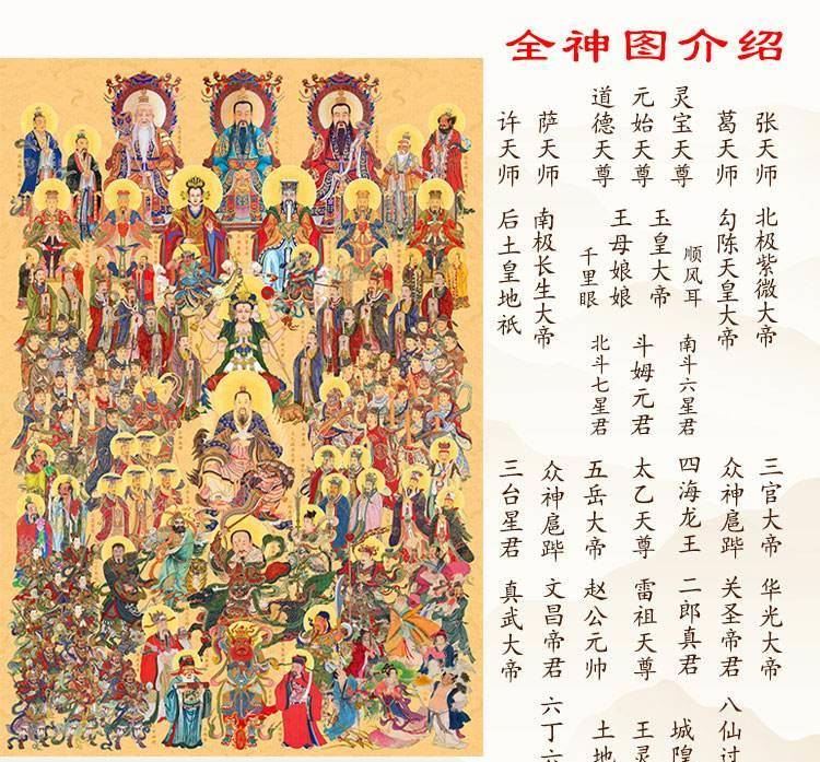 佛教道教神仙排位图图片