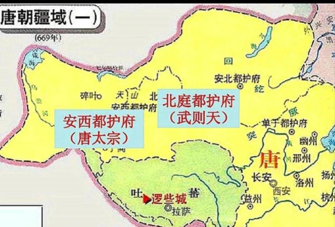 安西都护府我国再一次把西域领土纳入版图是唐朝时期