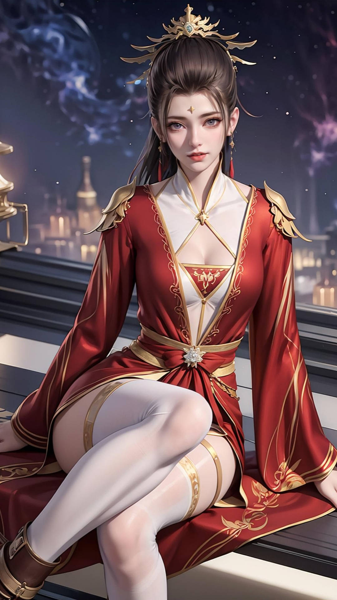 国漫女神ai高清手机壁纸:元龙林秀,完美世界小月婵_王胜_和林