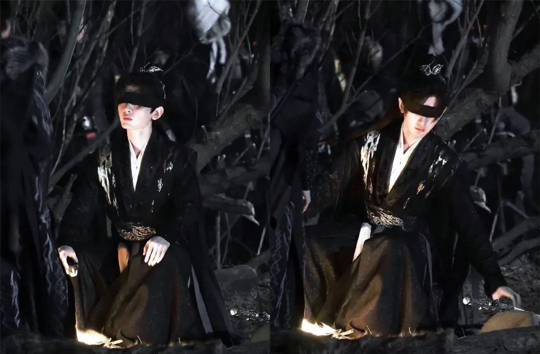 他在蒙眼舞剑的那一刻好像又看到了当年那位鲜衣怒马少年郎!