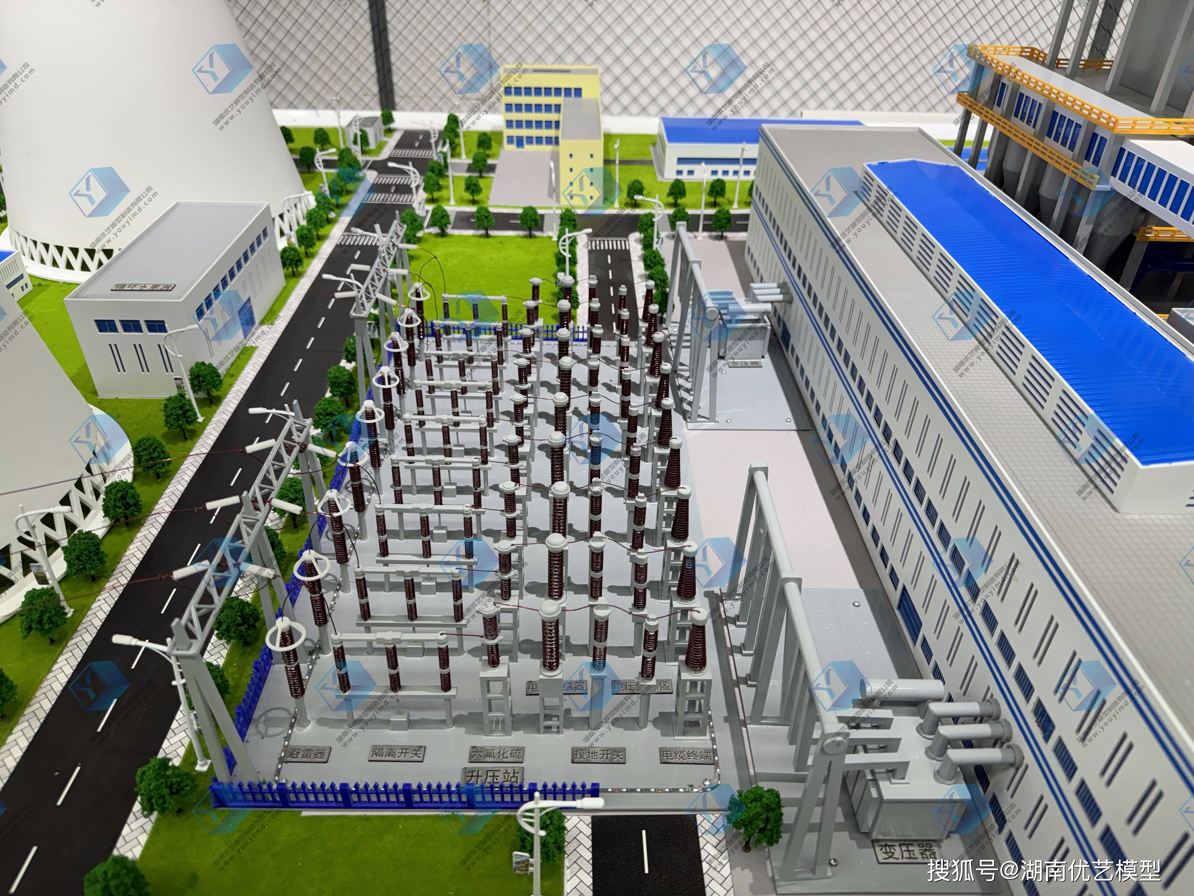 湖南省优艺模型——火力发电厂仿真沙盘模型