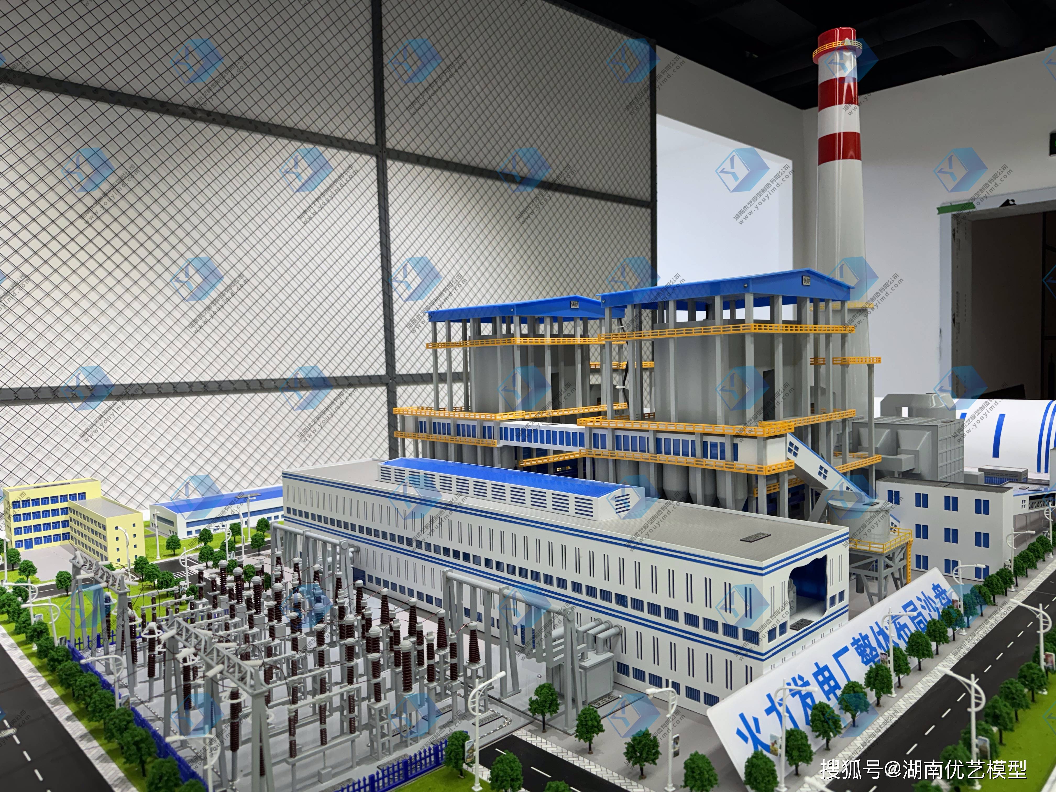 湖南省优艺模型——火力发电厂仿真沙盘模型