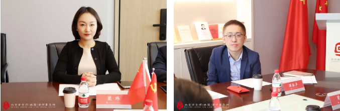 梁玮律师(左),谭振声律师(右)王凤华律师(左),李卓杰先生(右)张其伦