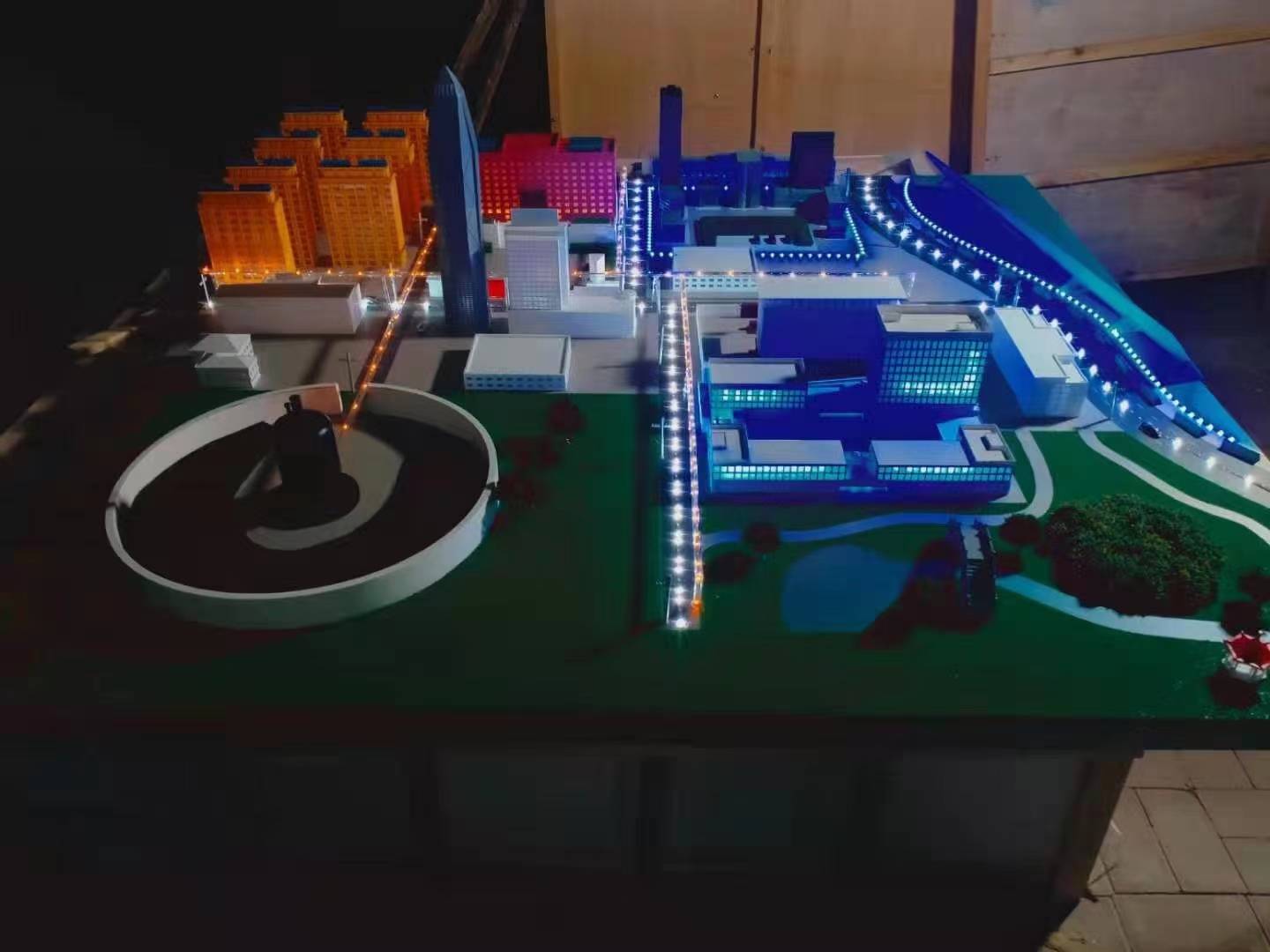 自来水厂工艺流程模型 水处理模型 环境设备模型_仿真_实际_池子