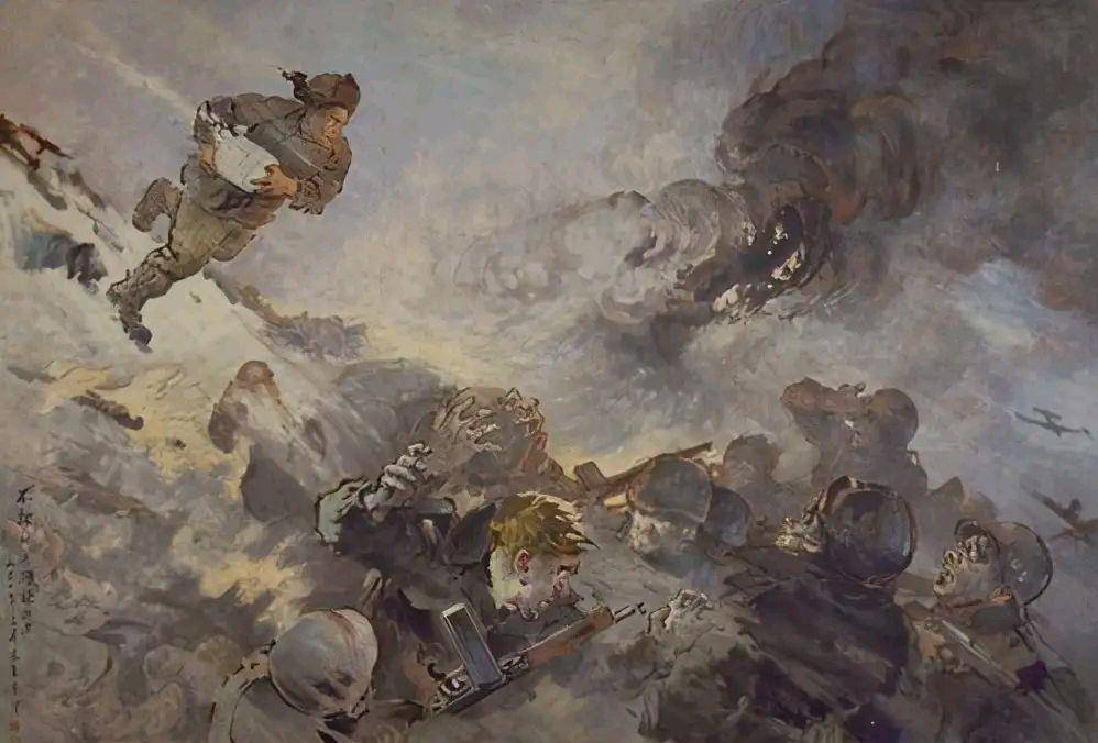 随后他让另外两个人立即撤下去,并且把重机枪也带走,通信员和重机枪手