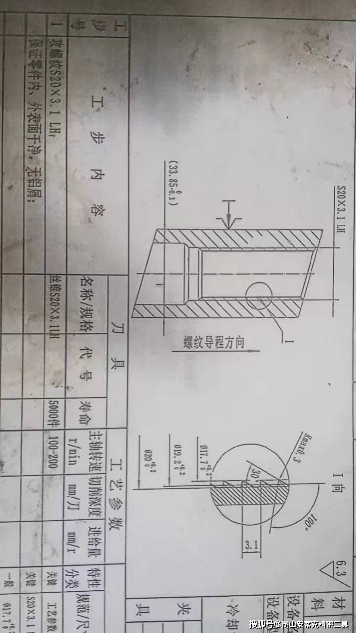 特殊型锯齿螺纹丝攻丝锥和螺纹塞规以及螺纹环规:s20*3.1,s22*3.