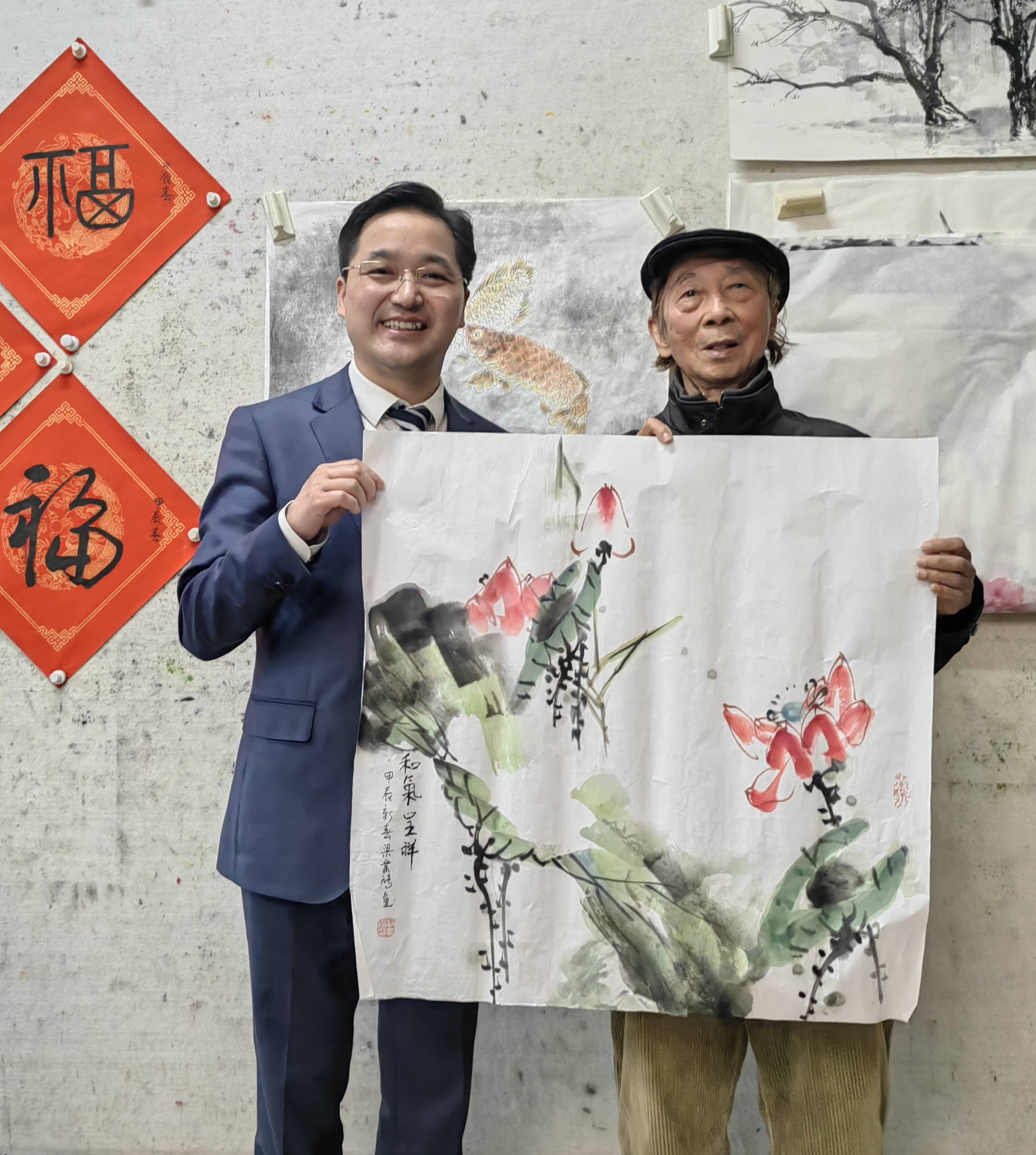 "我以画荷为乐" ——广东著名画家梁业鸿的书画之美